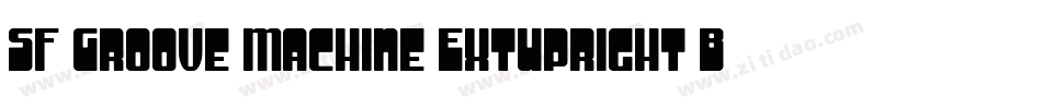 SF Groove Machine ExtUpright Bold字体转换